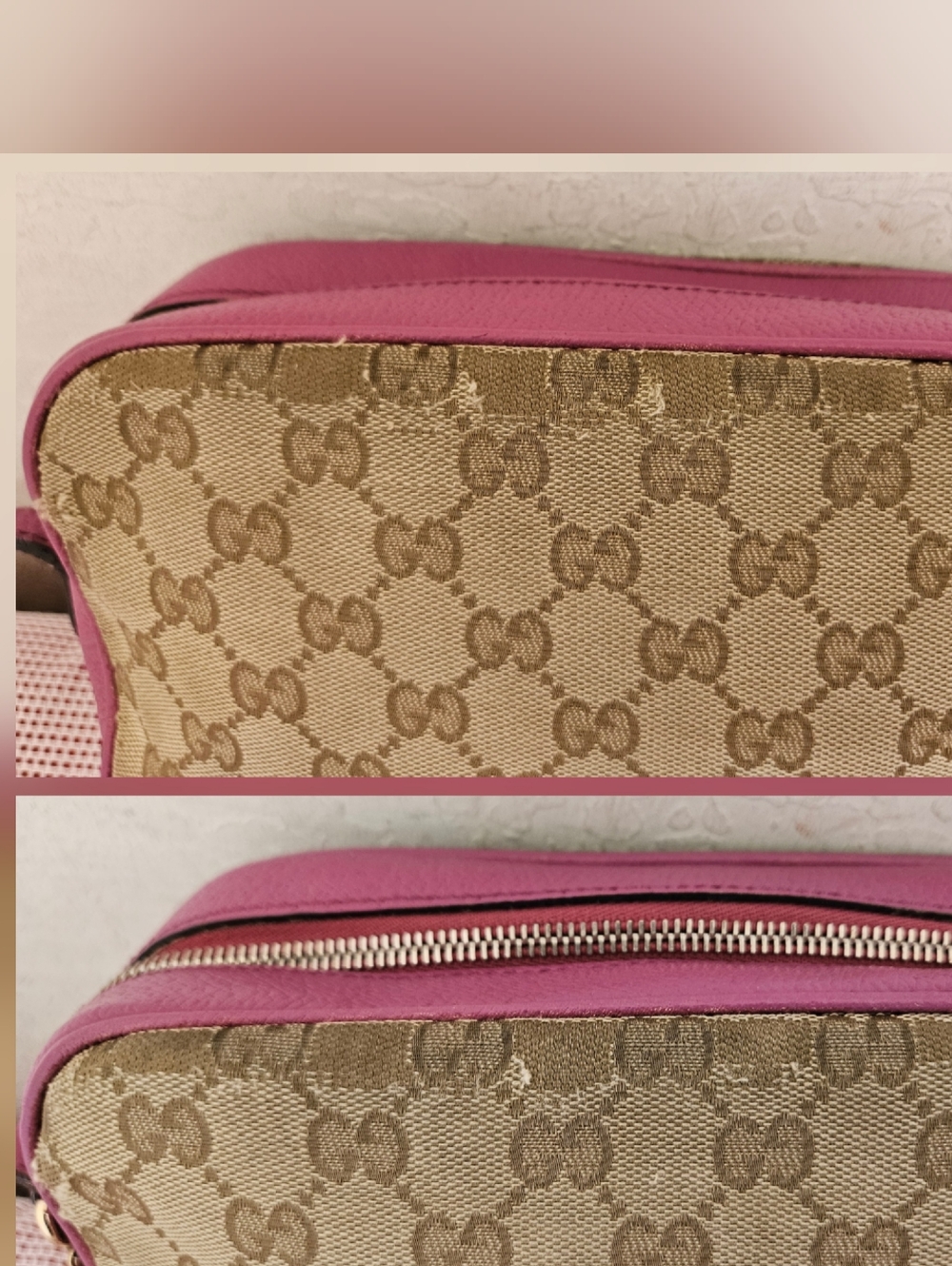GUCCI Canvas Bree Camera Shoulder Bag AUTHENTIC - Picture 9 of 16
